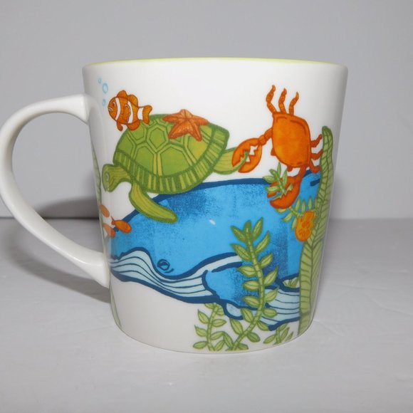 Set 2 Starbucks 2010 Under the Sea Whale Turtle Submarine Coffee Tea Mugs - Picture 3 of 10